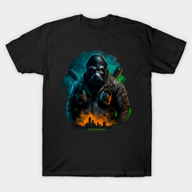 Apecalypse - Necro Merch T-Shirt by NecroMerch